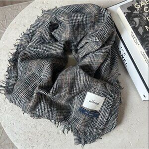 Aritzia Wilfred Scandi 100% Merino Wool Blanket Scarf Reversible